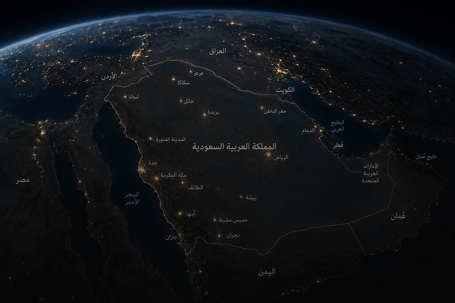خريطة حضور راس العقارية في أنحاء المملكة العربية السعودية